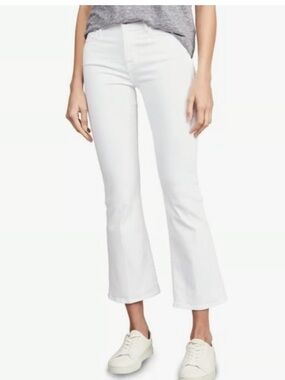 Frame Le Crop Mini Boot Cut Jeans  White Sz 27